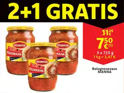 Cora Bolognesesaus manna aanbieding