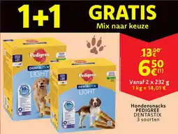 Cora Hondensnacks pedigree dentastix aanbieding
