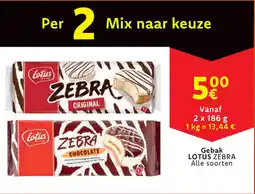 Cora Gebak lotus zebra aanbieding
