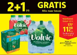 Cora Water of gearomatiseerd water volvic aanbieding