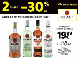 Cora Rum bacardi aanbieding