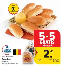 Carrefour Market Sandwiches Carrefour aanbieding