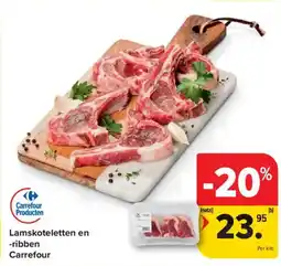 Carrefour Market Lamskoteletten en -ribben Carrefour aanbieding