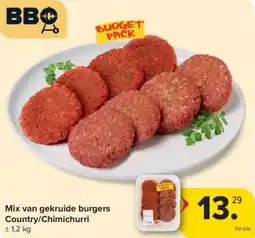 Carrefour Market Mix van gekruide burgers Country Chimichurri aanbieding