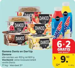 Carrefour Market Gamma Danio en Dan'Up Danone aanbieding