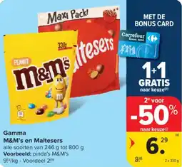 Carrefour Market Gamma M&M's en Maltesers aanbieding