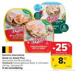 Carrefour Market Gamma charcuterie Aoste en Aoste Plus aanbieding