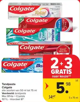 Carrefour Market Tandpasta Colgate aanbieding