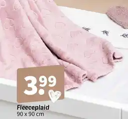 Wibra Fleeceplaid aanbieding