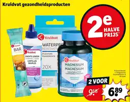 Kruidvat 2 x Magnesium kauwtabletten B 60 stuks aanbieding