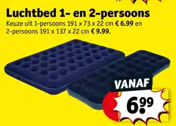 Kruidvat Luchtbed 1- en 2-persoons aanbieding