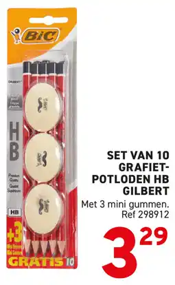 Trafic BiC Grafiet Potloden HB Gilbert aanbieding