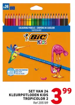 Trafic BiC kleurpotloden kids tropicolor 2 aanbieding
