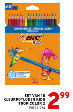 Trafic BiC kleurpotloden kids tropicolor 2 aanbieding