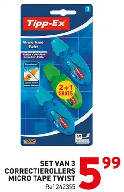 Trafic Correctierollers micro tape twist aanbieding