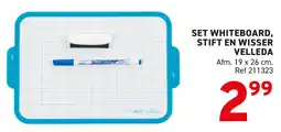 Trafic Set whiteboard, stift en wisser velleda aanbieding
