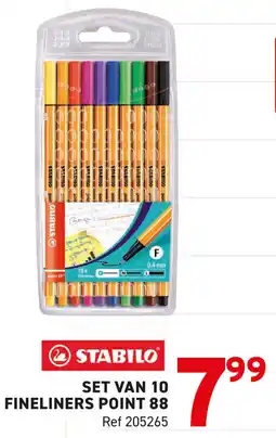 Trafic Stabilo Fineliners Point 88 aanbieding