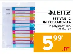 Trafic Leitz Inlegbladen A4 aanbieding