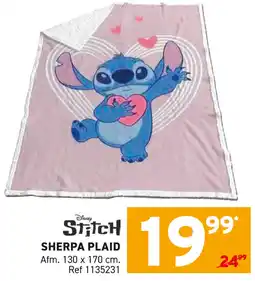 Trafic Disney Stitch Sherpa Plaid aanbieding