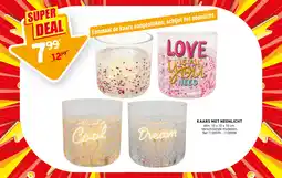 Trafic Kaars met neonlicht aanbieding