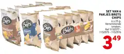 Trafic Set van 6 pakjes brets chips aanbieding