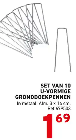 Trafic U-Vormige Gronddoekpennen aanbieding