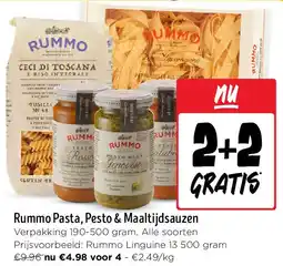 Jumbo Rummo Pasta, Pesto & Maaltijdsauzen aanbieding