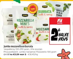 Jumbo Jumbo mozzarella en burrata aanbieding