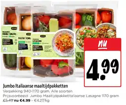 Jumbo Jumbo Italiaanse maaltijdpakketten aanbieding