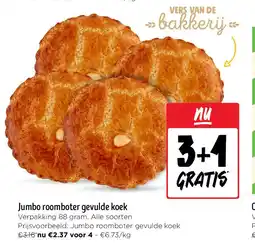 Jumbo Jumbo roomboter gevulde koek aanbieding