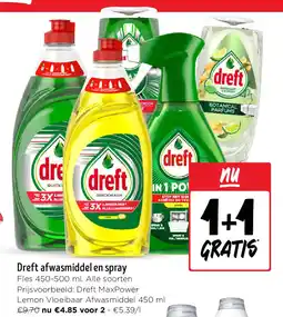 Jumbo Dreft afwasmiddel en spray aanbieding