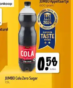 Jumbo JUMBO Cola Zero Sugar 1,5L aanbieding