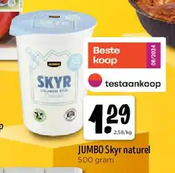 Jumbo JUMBO Skyr naturel 500 gram aanbieding