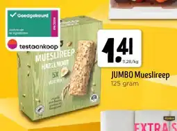 Jumbo JUMBO Mueslireep 125 gram aanbieding