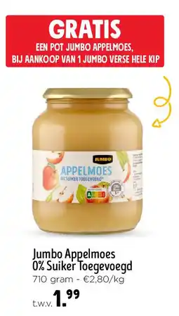 Jumbo Jumbo Appelmoes 0% Suiker Toegevoegd aanbieding
