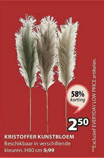 Jysk Kristoffer Kunstbloem aanbieding