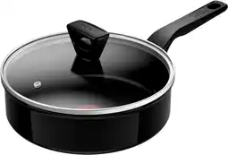 Coolblue Tefal Renew Black Keramische Hapjespan 24 cm + deksel aanbieding