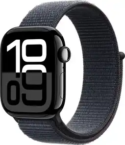 Coolblue Apple Watch Series 10 42mm Zwart Sport Loop aanbieding