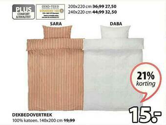 Jysk Dekbedovertrek aanbieding
