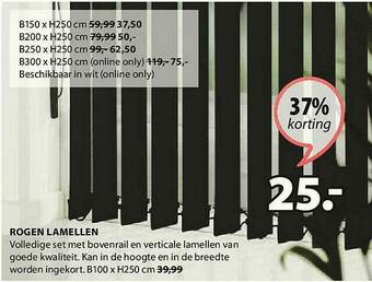 Jysk Rogen Lamellen aanbieding