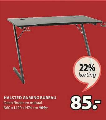 Jysk Halsted Gaming Bureau aanbieding