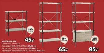 Jysk Vandborg Rek aanbieding