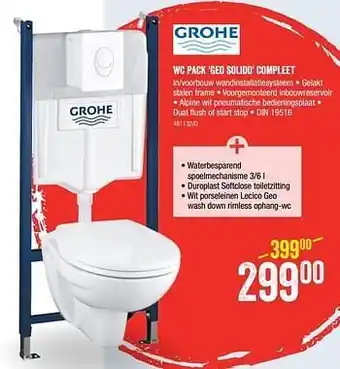 HandyHome Wc pack `geo solido` compleet aanbieding