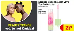 Kruidvat Essence lippenbalsem Love You So Matcha aanbieding