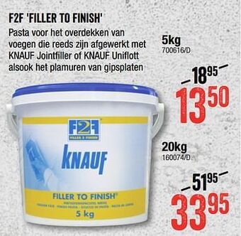 F2f filler to finish
