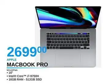 Apple macbook pro mvvj2fn-a