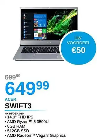Acer swift3 nx.hfdeh.010