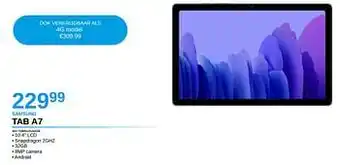Samsung tab a7 sm-t500nzaaeub