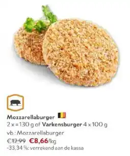 OKay Mozzarellaburger of Varkensburger aanbieding