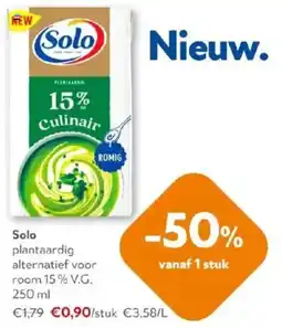 OKay Solo plantaardig alternatief voor room 15% V.G. aanbieding